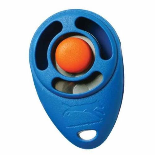 Starmark Clicker Dog Trainer Blue 2.5" X 1.5" X 1" - Tcqc