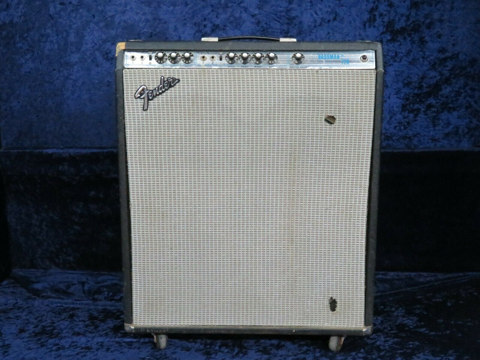 Vintage Fender Bassman Ten Silverface Configuration Amp Ser#a77500 Good Tone