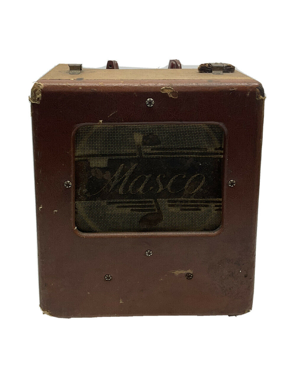 Vintage 50's Masco 2-tone Guitar Amp Model Mu-17 - Rough Condition, Untested