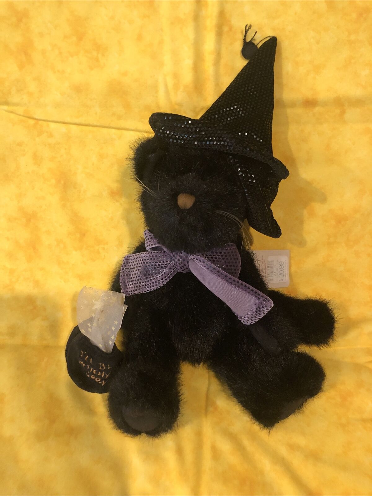 Boyds Bear Zelda Witchypuss Plush Black Cat Spider 1988-2001 Halloween  #1364